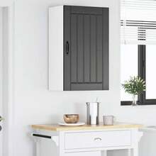 vidaXL Armário de cozinha 50 x 31 x 80 cm Bois d'ingénierie preto - Preto - Ver 4