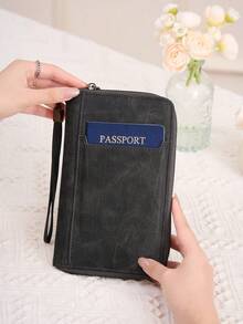 Best Seller Slim Passport Wallet Multi-Slot ID Card Boarding Pass Holder,RFID Blocking Passport Holder Multi-Card Slots Slim Travel Document Organizer For Women/Men - Multicolor - View 8