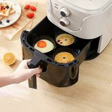 Silicone Air Fryer Egg Mold, Steamer Cup And Muffin Cup, Large Silicone Egg Shaped Mold - Multicolor - View 6