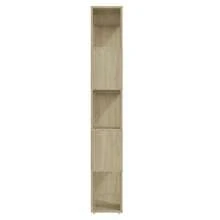 Bibliothèque de séparation vidaXL Chêne sonoma 80x24x155 cm - Tabac - Voir 4