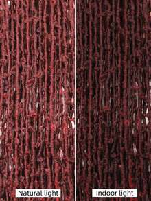 Full Double-Layer Lace Front Braided Wig With Baby Hair, 47 Inch Extra Long Braid Wig, Butterfly Lace Front Braided Wig - Burgundy - View 8