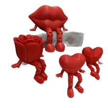 1 Valentine's Day Small Gift - Suitable For Teenagers To Decorate Their Offices, Relieve Stress, And Be The Best Choice For Valentine's Day Gifts. With A Unique And Romantic Design, It Will Surprise Your Partner With A 3D Printed Rose Figurine, A Heart-Shaped Handicraft, And A Valentine's Day Gift. - Multicolor - View 3