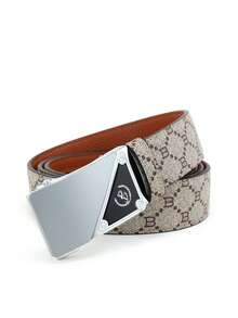 beaytar 1pc Classic & Fashionable Men's Belt, High-End Business Office Casual Pants Accessory, Versatile For Daily Commute