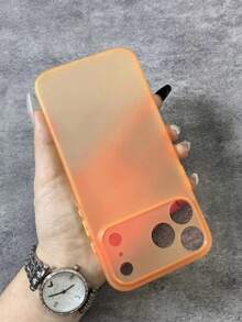 New Luxury UltraThin Matte Case Suitable For IPhone 17 Pro Max Air 16 15 14 Plus 13 12 11Pro Max Clear Translucent Shockproof Slim Lens Protection Cover - Orange - View 5