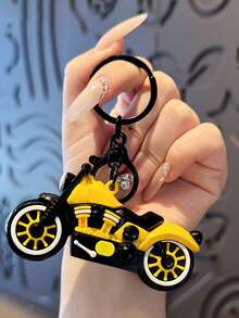 Fashionable Plastic Colorful Cartoon Motorcycle Model Keychain, Keyring, Bag Pendant, Car Decor, Accessory, Holiday, Birthday, Valentine's Day Gift - Multicolor - View 6