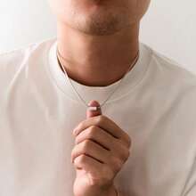 Custom Name Square Tube Necklace Pendant Necklace - Customizable With Initials; Customizable With Best Friends, Family Members, Or Boyfriends/Girlfriends; Suitable For Boyfriends/Girlfriends, Mothers, Fathers; Wedding Gifts, Valentine's Day, Birthday Gifts, Holiday Gifts; Special Valentine's Day Gifts - Multicolored - View 5