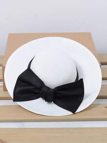 1pc Women's Church Hat, Suitable For Wedding Photography, Party Decoration, Made Of Polyester Fiber, Available In Multiple Colors - A - View 8