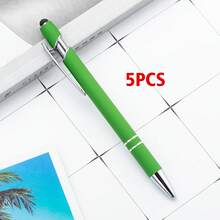 Customized Text/Logo Metal Push Button Pen, Aluminum Barrel Pen, Stylus Ballpoint Pen, Handwriting Touch Screen Pen, Thoughtful Gift For Family, Friends, Teachers, Parents, Colleagues, Great For Back To School, Graduation Season - Multicolor - View 18