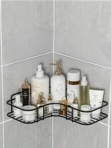 1. Kệ đựng đồ nhà tắm, kệ đựng đồ trong phòng tắm, kệ đựng đồ hình tam giác không đục lỗ cho nhà tắm và nhà bếp, kệ đựng đồ nhà tắm không đục lỗ, vật dụng cần thiết cho mùa tựu trường. - màu đen - Xem 8