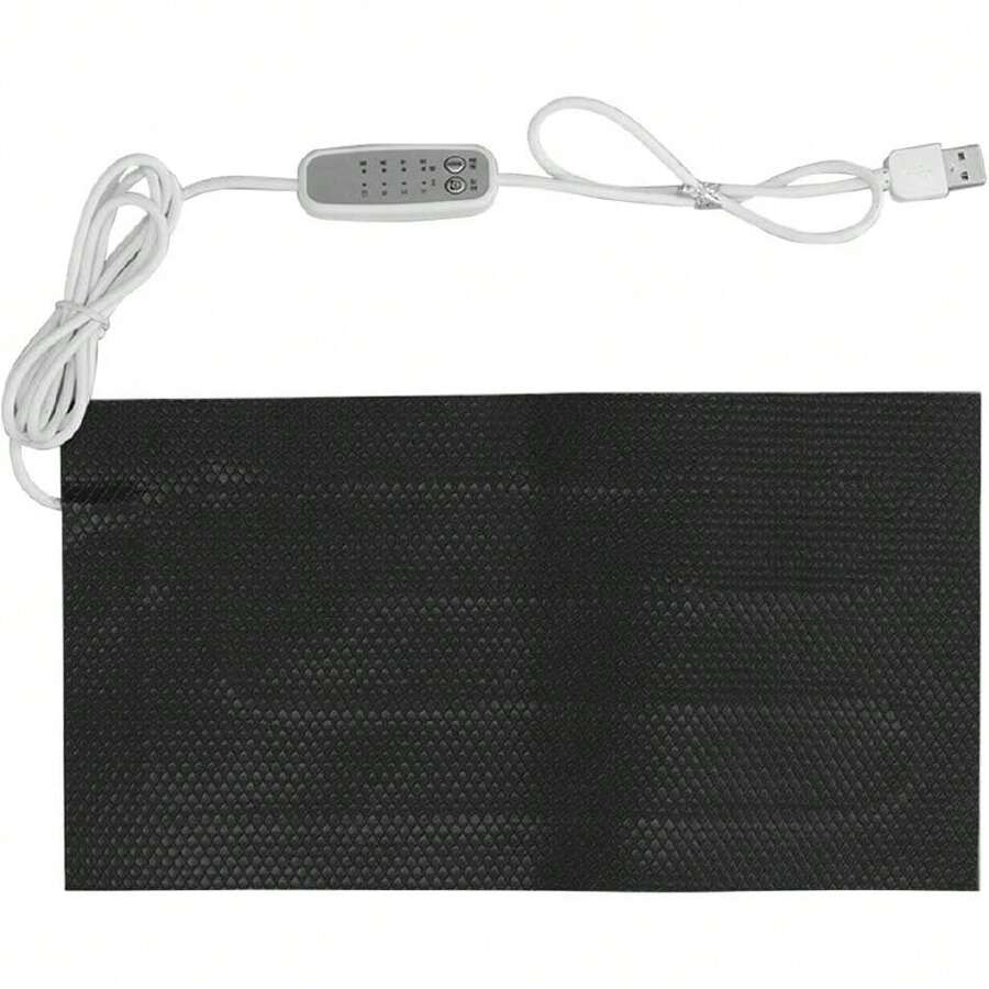 Almohadilla Calefactora Reguladora de Temperatura DC5V, Almohadilla Calefactora Eléctrica Impermeable de 4 Velocidades con Alimentación USB, Calentador de Tela Eléctrico(25x30cm/9.84x11.81in),39878821 - verde menta - Ver 1