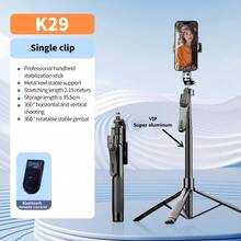 BSLIUFANG 2026 New 2.15M Wireless Selfie Tripod Foldable Stand For Action Cameras Smartphones Balance Steady Shooting Live - one-size - View 10