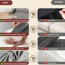 Techigher Futons - 淺灰色 - 查看 5