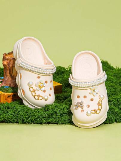 HOEASE 青少年时尚休闲木屐，女孩EVA软底透气舒适夏季花园鞋和沙滩鞋，男女童皆宜，四季皆宜