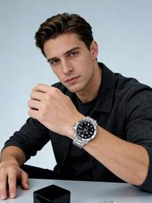 Casio Standard Series Swordfish Kraken Ocean Heart Quartz Movement Stainless Steel Strap Classic Casual Men's Wrist Watch, Black Dial