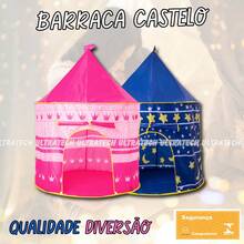 Castelinho Tenda Barraca Infantil Dobrável Menina Menino Modelo à Escolha - Azul - Visão 6