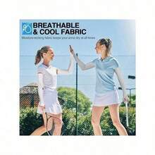 Summer Essential! Ice Silk UV Protection Sleeves - SPF50+ Breathable Arm Covers For Cycling, Driving & Outdoor Styling, A Must-Have For Sun-Lovers!Ice Silk Sunscreen Arm Sleeves, UPF 50+ UV Protection, Breathable Nylon Arm Covers For Outdoor Cycling And Sports - White - View 8