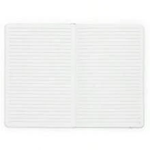 Minimalism Art Premium Hard Cover Notebook Journal Small Size Classic 5" x 8.3" 122 Numbered Pages Gusseted Pocket Ribbon Bookmark Extra Thick Ink-Proof Paper 120gsm Wide Ruled Brown - Marrón - Ver 7