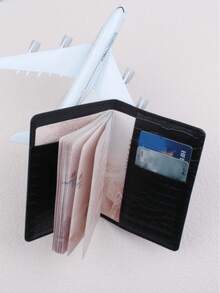 時尚新款旅行商務護照夾 RFID 防盜旅行錢包文件收納夾 極簡卡槽 可愛護照套 中性款 黑色粉色 信用卡夾 卡片相片夾 極簡錢包 智慧錢包 Airtag 錢包 名片夾 - 彩色 - 查看 8