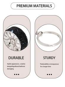 1 pieza Llavero de aro de llanta de coche con brillo, llavero de aro de coche con rhinestone, accesorio de llavero de aro de coche, pequeño adorno, dije de bolso, llavero de coche, cordón para llaves, llavero, accesorio de llavero, anillo para llaves, llavero de pareja, regalo para ella, regalo para novio, regalo pequeño, regalo de cumpleaños, regalo para amigos, regalo de vacaciones, recuerdo de evento, favor de fiesta - Multicolor - Ver 8