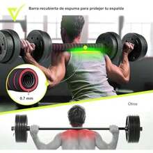 Kit de Mancuernas Regulables de 15 KG - Juego de Pesas Ajustables para Musculación y Entrenamiento de Fuerza - Barra Conectora - Gimnasio en Casa - Set de pesas(default) - Multicolor - Ver 3