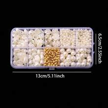 800pcs DIY Accessory Material Kit, Complete Set Of Beads, Pearls, Bracelet, Jewelry Making Supplies