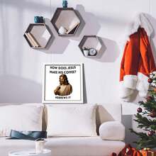 1 animal theme decorative painting, interesting gorilla sitting on the toilet reading newspaper wall art decoration, poster, canvas, oil painting, modern art style, suitable for bedroom, living room, kitchen and bathroom, office hanging pictures - Blanco - Ver 1