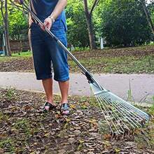 CYPNRastrillo de Hojas Rastrillo de Hojas de Jardín Herramienta de Hierba de Azada Telescópica de Aleación Rastrillo de Metal de Dientes Múltiples para Hojas de Hierba Muerta yFashion - 213471723 - Ver 6