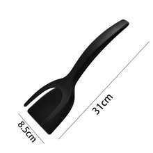 1 chiếc kẹp lật thức ăn 2 trong 1, chất liệu nylon chống dính, dụng cụ nấu nướng đa năng trong nhà bếp và nhà hàng, thích hợp để làm bánh kếp, cá, bánh mì nướng kiểu Pháp, trứng ốp la. - Nhiều màu - Xem 12