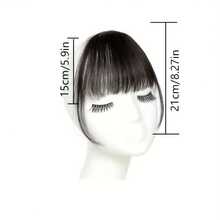 2pcs High Temperature Fiber Bangs Wigs, Casual Style For Women, Suitable For Daily Commute And All Seasons - Multicolor - View 5