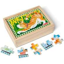 & Doug 4‑In‑1 Wooden  Jigsaw Puzzle Set, 48 Pieces With Storage Box, Toddler Puzzle Toy For Kids Ages 3+ - FSC Certified(Pets) - Multicolor - View 1