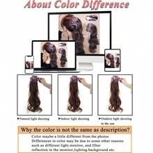 女士优雅紫色玫瑰香蕉夹马尾辫发夹 - 卷曲波浪发圈发夹，适合派对、婚礼、日常 - 打造正式和休闲蓬松发型，派对发饰，花朵发夹，牢固固定 - 彩色 - 查看 7