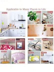 30Pcs Heavy-Duty Adhesive Hooks Waterproof Traceless Wall Mount Hooks For Bathroom Toilet Kitchen Door Hanger Organizer Storage