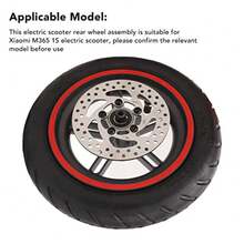 CYPNConjunto de rueda trasera para scooter eléctrico sin deformación disipador de calor juego de ruedas traseras de aleación de aluminio cojinete fuerte rojo para conducción en carreteraFashion - como en la foto - Ver 6