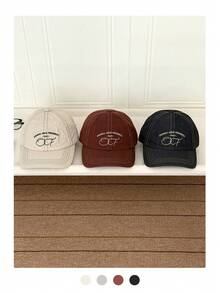 1pc Soft Crown Letter Embroidery Baseball Cap, Retro American Style Embroidered Letter Unisex Baseball Hat, Versatile Casual Adjustable Snapback Cap For Spring/Summer - 1997 Open Line - View 5