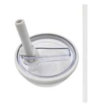 40 Oz Flip Straw Leak Proof Lid, Tumbler Lid Replacement No Spill Proof For Tumbler Cup Lid, Ideal For Sports & Camping, Good For Work Exercise Run And Drink Water - 白色 - 查看 4