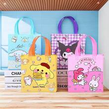 Sanrio Lemon Print Foldable Lightweight Tote Bag, Unisex, Reusable, Large Capacity Portable Shopping Bag, Grocery Handbag/Shoulder Bag - Multicolor - View 8