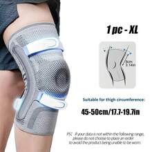 1pc Adjustable Knee Support, Triple Strap Knee Compression Sleeve With Patella Pad And Side Stabilizers, Suitable For Basketball, Weightlifting, Running And Fitness