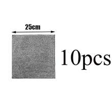 1/5/10pcs Bamboo Charcoal Fiber Kitchen Cleaning Cloths, Dish Rags, Absorbent Thickened Dishcloths, Household Cleaning Supplies - Black and White - View 16