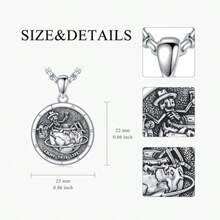 Collar recuerdo mori hombres mujeres plata colgante cruz gótico cumpleaños navidad joyería unisex - como en la foto - Ver 7