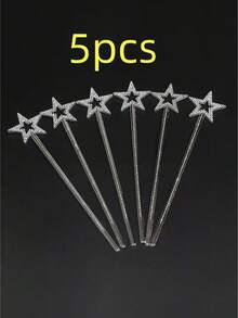 5pcs/8pcs/10pcs Magic Wand, Halloween Party Supplies Star Scepter Angel Fairy Magic Wand - Multicolor - View 10