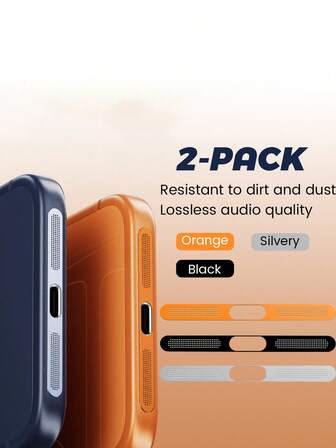 2 יחידות/סט פקקי אבק מרשת מתכת לאייפון 17/17 אייר/17 פרו/17 פרו מקס, מגן על הרמקול, האוזניה, שקע הטעינה