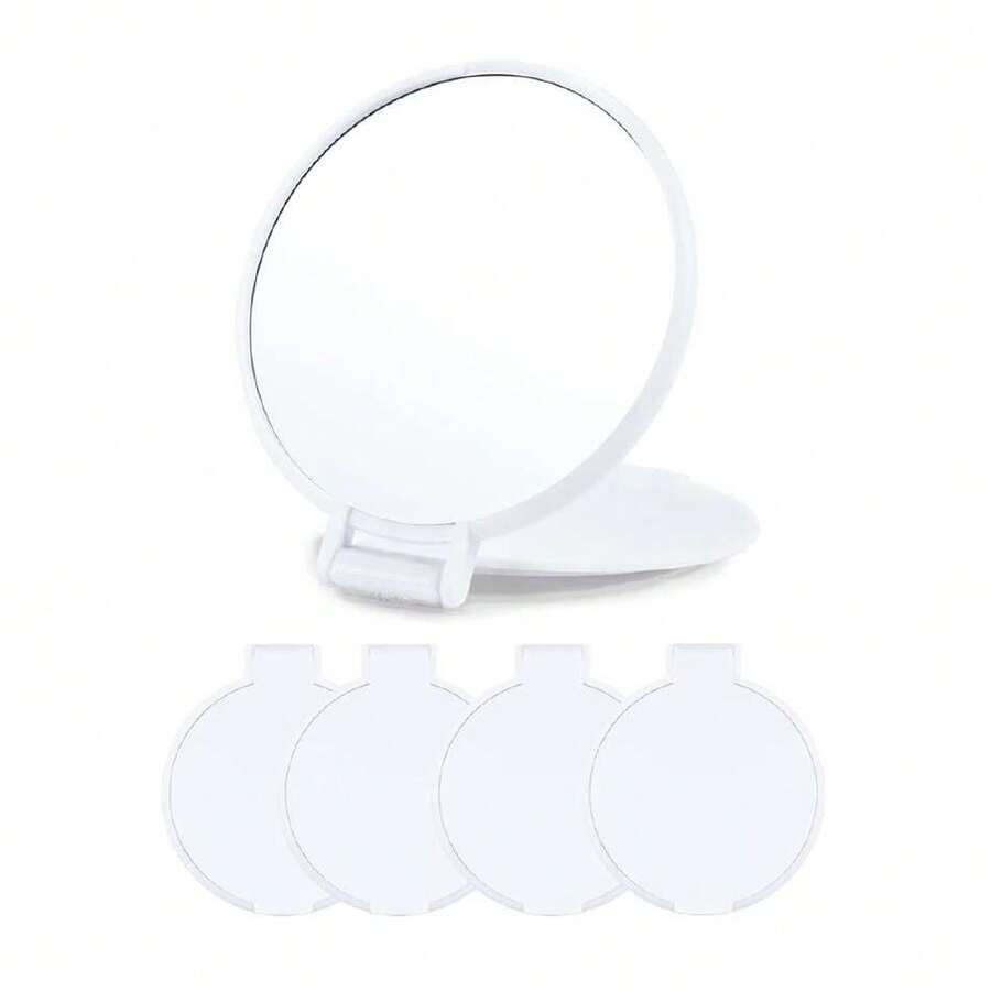 Compact Mirror Bulk, Round Mirror For Purse, Set Of 4 (White),39799235 - 白色 - 查看 1