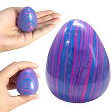 指尖玩具、软绵绵压力球、儿童及成人压力球、复活节彩蛋压力球、复活节彩蛋寻宝挤压球、复活节篮子填充物、派对礼品、手指球、生日派对礼物、礼品袋填充物、冰块果冻球、自闭症感官玩具、课堂奖励指尖玩具 - 彩色 - 查看 15