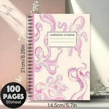 Sổ tay 100 trang với thiết kế gáy xoắn độc đáo chủ đề đại dương, thích hợp để sắp xếp bài tập, kế hoạch học tập và công việc. - A5 - Xem 7