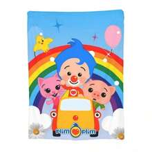 Soft Funny Throw Blanket Super Plim Plim Premium Flannel Fleece Lightweight Blanket Warm Plush Blankets All Season Use - 3 - 查看 5