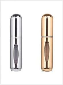 1个/2个/3个/4个/5个装 5毫升便携式迷你香水可填充喷雾瓶，配有香水泵头，适合旅行和户外使用