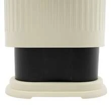 YUNRUX Trash Cans - White - View 3