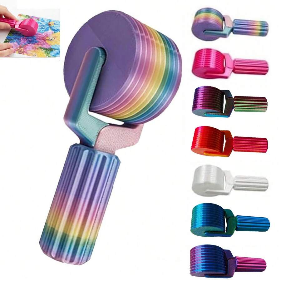 1pc Diamond Painting Rolling Tool, Handheld Diamond Painting Rolling Tool, DIY Craft Tool, Suitable For Diamond Embroidery And Detachable Diamond Painting Accessories