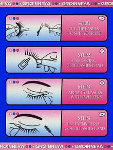 7 Pairs Cat Eye Lashes Faux Mink Eyelashes Winged End Eye Elongated Eyelashes Fake Lashes Soft Natural Long Full Strip False Eyelashes Suitable For Daily Use, Carnival Parties, Music Festivals - Cat Eye Lashes - View 8