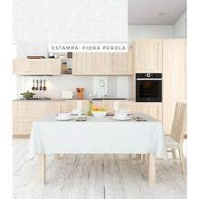 Toalha Plástica De Mesa Térmica 4 Lugares / 1,50m X 1,40m - Parte 3 - FIORA PEROLA - Visão 1